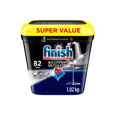 Finish Quantum Ultimate Dishwasher Detergent Pods 82 ea, $0.43/1ea