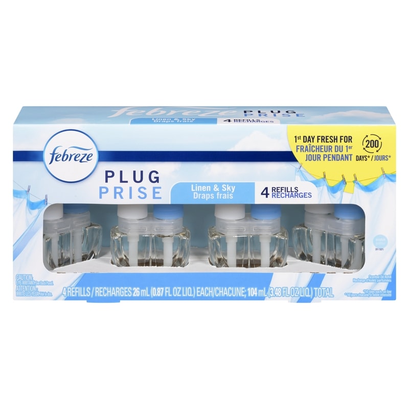Plug Scented Oil Refill, Linen & Sky