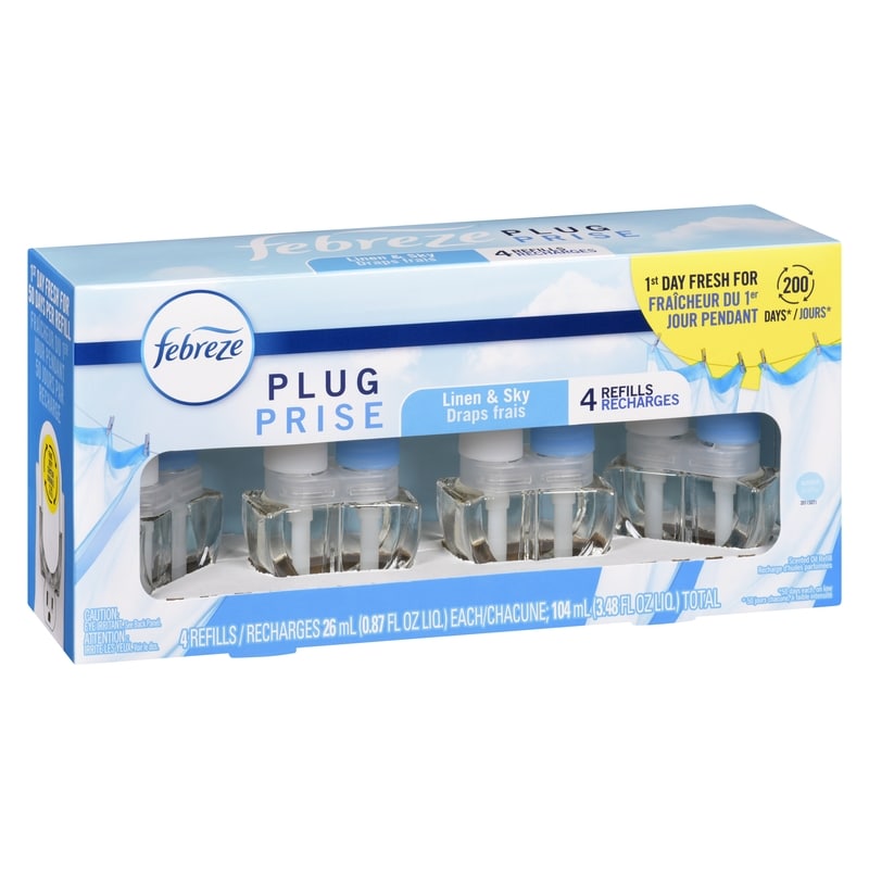 Plug Scented Oil Refill, Linen & Sky
