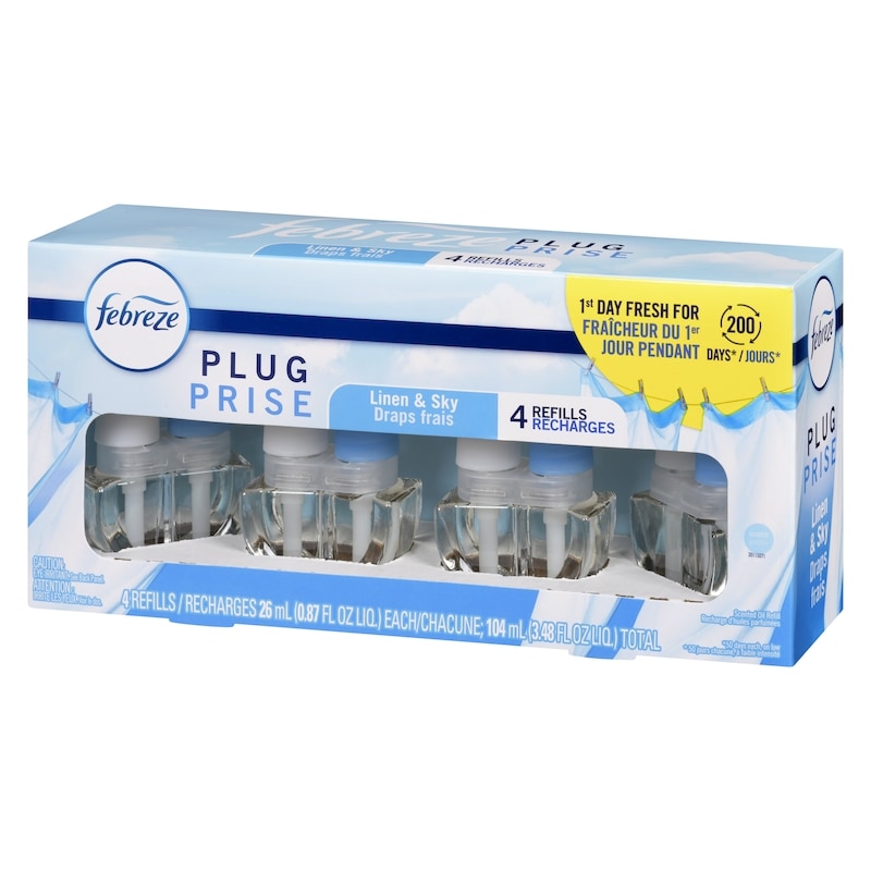 Plug Scented Oil Refill, Linen & Sky