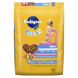 Pedigree Nourriture sèche pour chiots saveur de poulet, de riz et de légumes 6350 g, 0,50 $/100g