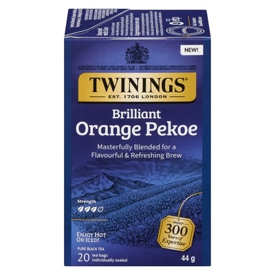 Twinings Brilliant Orange Pekoe Tea 20 ea, $0.25/1ea