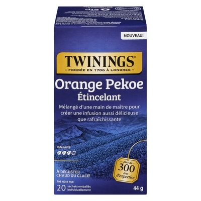 Twinings Thé Orange Pekoe brillant 20 ea, 0,32 $/1ch