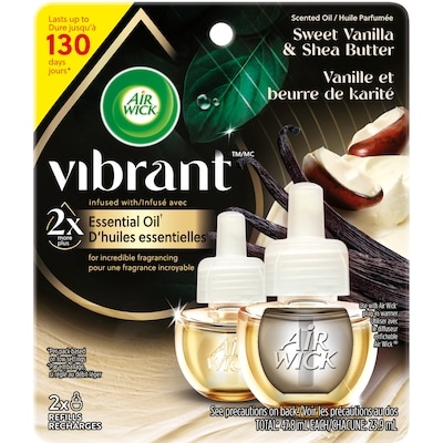 Air Wick Scented Oil - Refill - Vibrant™ Sweet Vanilla & Shea Butter 23.9 ml, $20.83/100ml