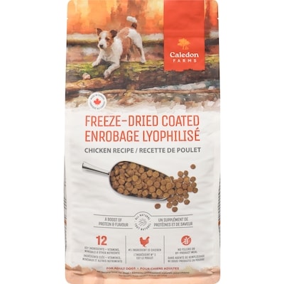 Caledon Farms All Natural Food For Dogs Freeze-Dried Coated Chicken Recipe 1.8 kg, $1.61/100g