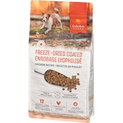 Aliments entièrement naturels pour chiens enrobage lyophilisé recette de poulet