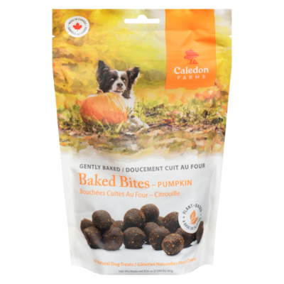 Caledon Farms All Natural Dog Treats Baked Bites - Pumpkin 265 g, $3.96/100g