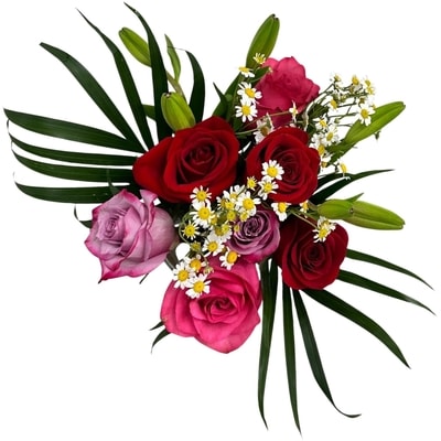 null Rose & Lily Bouquet 1 ea, $35.00/1ea