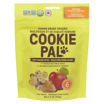 Cookie Pal Dog Treats Soft Baked Bites With Peanut Butter & Apple 100 g, $2.79/100g
