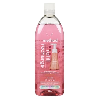 Method Foaming Hand Wash Refill Pink Grapefruit 828 ml, $1.33/100ml