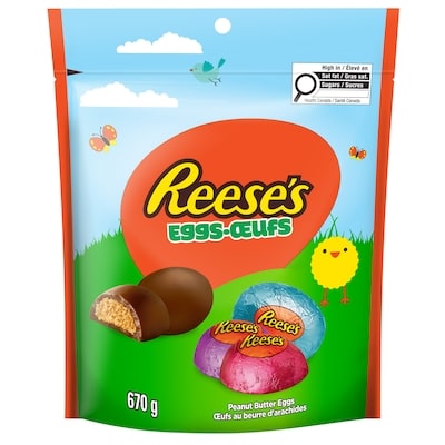 Reese’s Sac debout mini œufs de beurre d'arachides 670 g, 2,99 $/100g