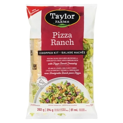 Taylor Farms Chopped Kit Pizza Ranch 292 g, $2.05/100g
