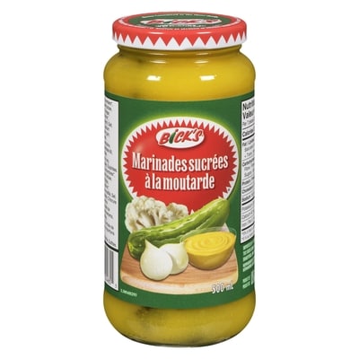 Bick’s Marinades sucrées à la moutarde 500 ml, 1,42 $/100ml