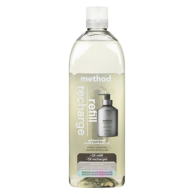 Method Savon à mains en gel recharge violette et lavande 1 l, 1,10 $/100ml