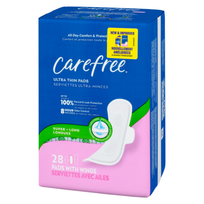 Ultra Thin Pads, Super/Long Pads With Wings, 28ct