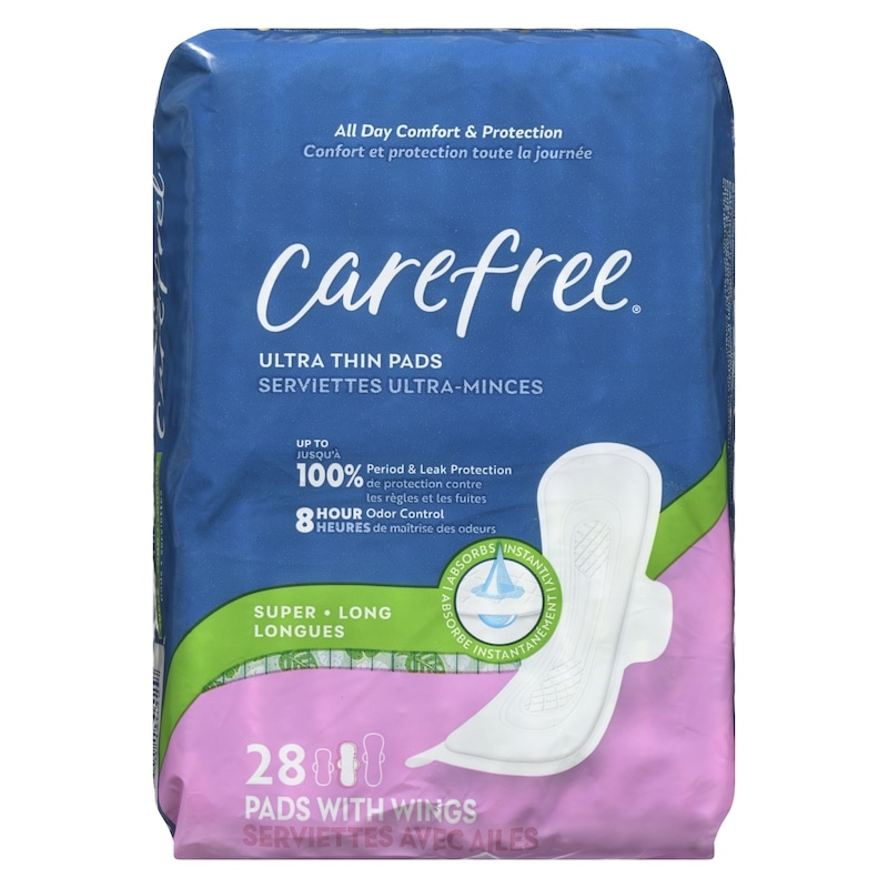 Ultra Thin Pads, Super/Long Pads With Wings, 28ct