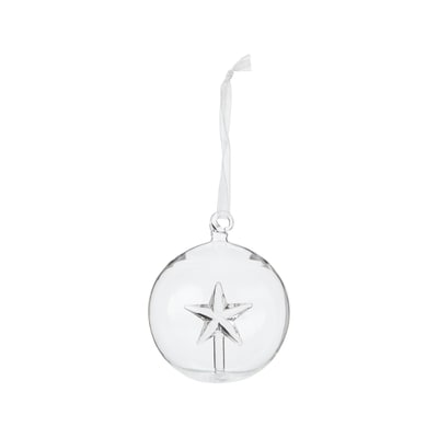 Life at Home Glass Orb Ornament - Star 1 ea, $4.55/1ea