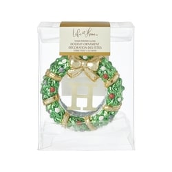 Life at Home Glass Wreath Monogram Ornament - Letter H 1 ea, $7.00/1ea