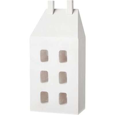 Life at Home Wood House 8 in - White Wash 1 ea, $10.00/1ea