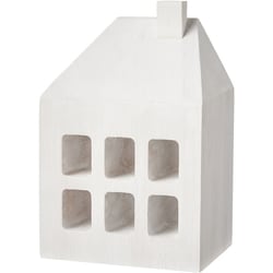Life at Home Wood House 4 in - White Wash 1 ea, $5.00/1ea