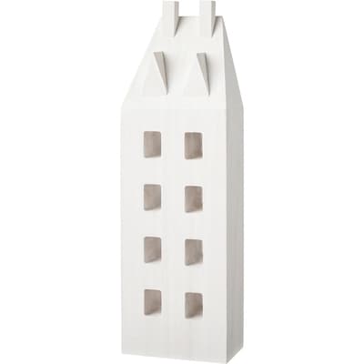 Life at Home Wood House 12 in - White Wash 1 ea, $14.00/1ea