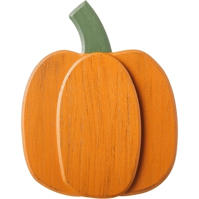 null Wooden Pumpkin Decoration - Orange 1 ea, $9.00/1ea