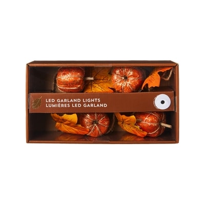null Pumpkin LED Garland Lights - Orange 1 ea, $15.00/1ea