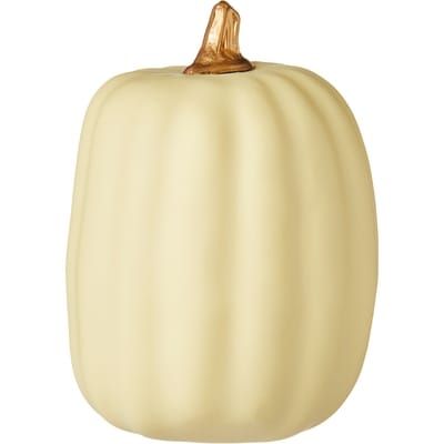 null Foam Pumpkin Decoration 4 in - Ivory 1 ea, $4.00/1ea