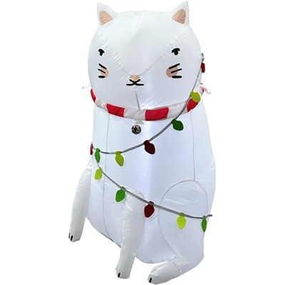 3.5 ft Inflatable Illuminated Kitty