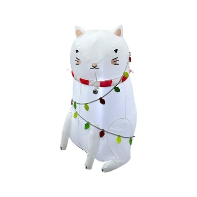 Chat illuminé gonflable 3,5 pi