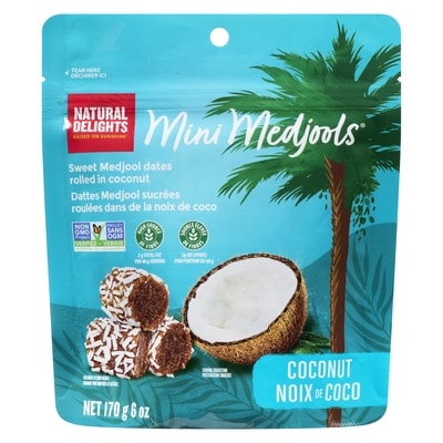 null Dattes Medjool sucrées à la noix de coco 1 ea, 9,00 $/1ch