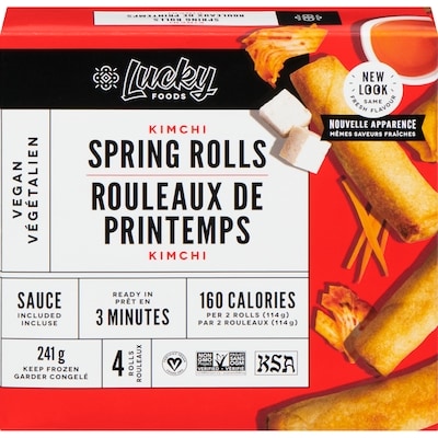 Lucky Rouleaux de printemps kimchi 241 g, 3,73 $/100g