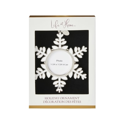 Life at Home Metal Snowflake Photo Frame Ornament  1 ea, $6.50/1ea