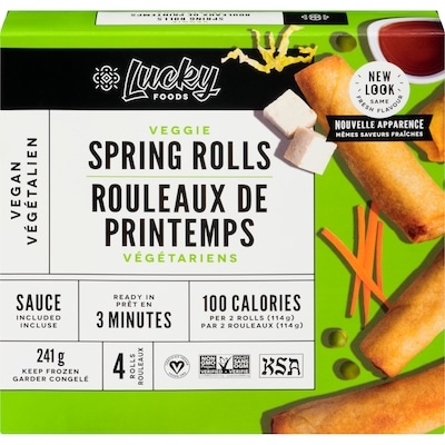 Lucky Spring Rolls Veggie 241 g, $3.17/100g