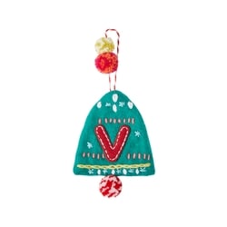 Life at Home Décoration de cloche en feutre avec monogramme – lettre V 1 ea, 7,00 $/1ch