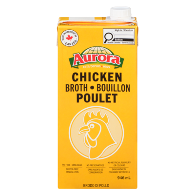 Aurora Chicken Broth 946 ml, $0.32/100ml