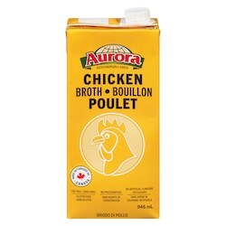 Aurora Bouillon poulet 946 ml, 0,32 $/100ml
