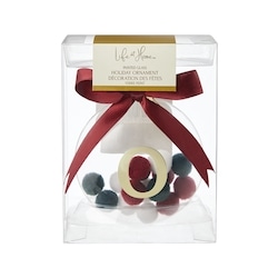 Life at Home Pompom Filled Glass Monogram Ornament - Letter O 1 ea, $7.00/1ea