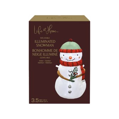 Life at Home Inflatable Illuminated Snowman 1 ea, $29.00/1ea