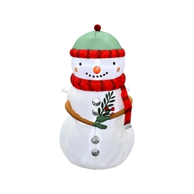 3.5 ft Inflatable Illuminated Snowman