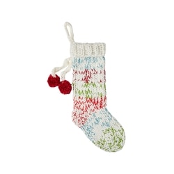 Life at Home Bas de Noël en tricot épais avec pompons 1 ea, 19,00 $/1ch