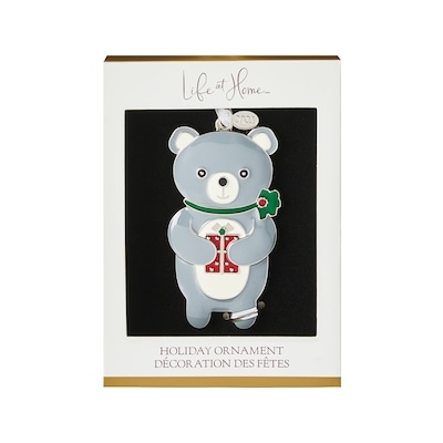 Life at Home Metal Grey Bear Ornament 1 ea, $10.00/1ea