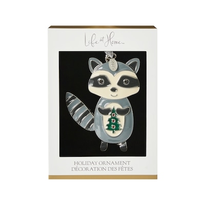 Life at Home Metal Raccoon Ornament 1 ea, $7.50/1ea