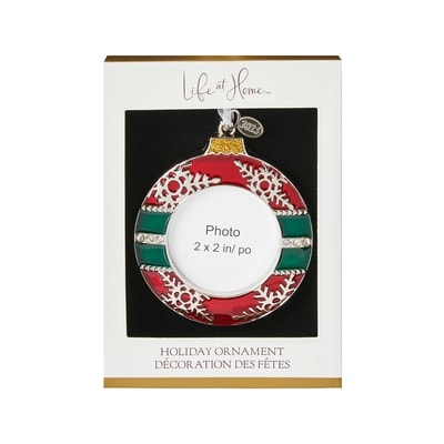 Life at Home Metal Round Photo Frame Ornament 1 ea, $7.50/1ea