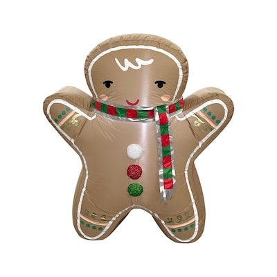 3.5 ft Inflatable Illuminated Gingerbread