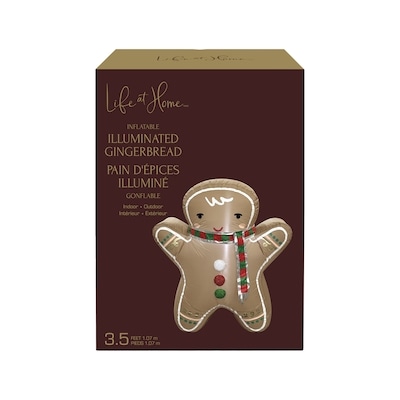 Life at Home Pain d'épices illuminé gonflable 3.5 pi 1 ea, 29,00 $/1ch