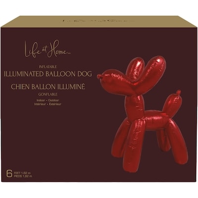 Life at Home 6ft Inflatable Illuminated Balloon Dog 1 ea, $59.00/1ea