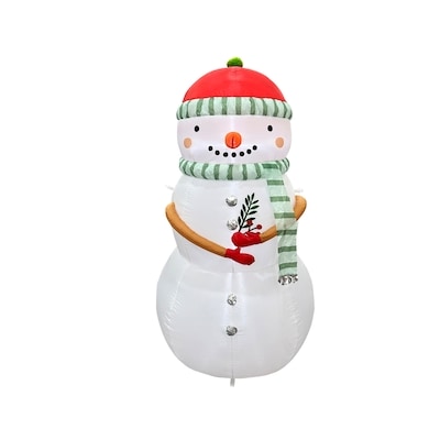 6ft Inflatable Illuminated Snowman