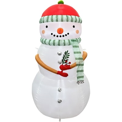 Bonhomme de neige illuminé gonflable 6 pi