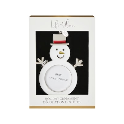 Life at Home Metal Snowman Photo Frame Ornament  1 ea, $10.00/1ea